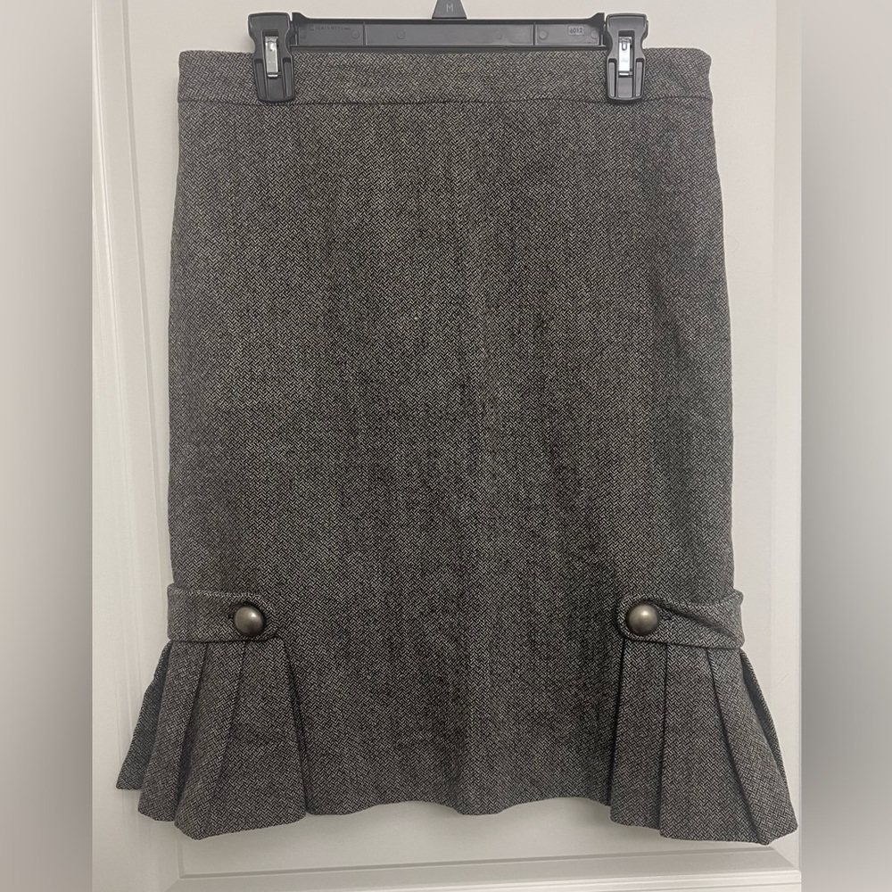 Black and cream skirt